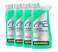Mannol Anticongelante AG13 Anticongelante Fresco Fertiggemisch, Hoat , 4x1 Litro