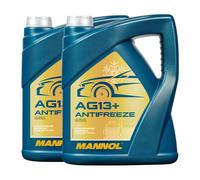 Mannol Anticongelante AG13 + Avanzado Anticongelante Concentrado, 2x5 Litro