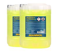 Mannol Anticongelante AG13 + Avanzado Fresco Fertiggemisch, 2x10 Litro