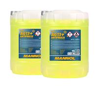 Mannol Anticongelante AG13 + Avanzado Fresco Fertiggemisch, 2x10 Litro