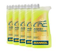 Mannol Anticongelante AG13 + Avanzado Fresco Fertiggemisch, 5x1 Litro