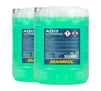 Mannol Anticongelante AG13 Hightec Fresco Fertiggemisch, 2x10 Litro