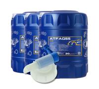 Mannol Atf Ag 55 Aceite Mecanismo Automático, 3x20 Litro Con Grifo de Vaciado