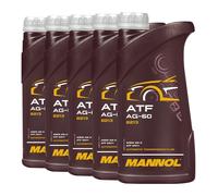 MANNOL ATF AG 60 Aceite para Transmisión Automática Semisintético, 5 x 1 Litro