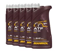 Mannol Atf AG60 Aceite Mecanismo Automático para Zf 6-Gang-Getriebe, 5x1 Litro