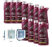 Mannol Dexron II 11L Mahle Filtro de Aceite de Transmisión para Audi Cabrio 2.3E