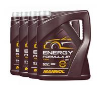 Mannol Energía Fórmula JP SAE 5W-30 Aceite, Api Sp RC, Ilsac GF-6A, 4x5 Litro