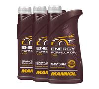 Mannol Energía Fórmula Op Aceite de Motor MB 229.5 , dexos2, 3x1 Litro