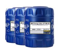 Mannol Energía Ultra JP 5W-20 Aceite de Motor Api Sn , Ilsac GF5, 3x20 Litro