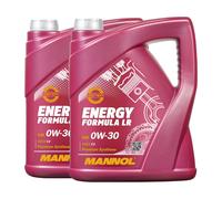 MANNOL Energy Formula LR SAE 0W-30 Aceite Motor, ACEA C2, STJLR.03.5007, 2x5 L