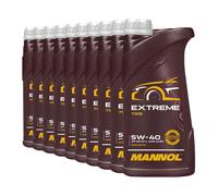 Mannol extreme SAE 5W40 Aceite VW 50200 ,50500 ,MB 229.5 ,BMW LL-01,10x1 Litro