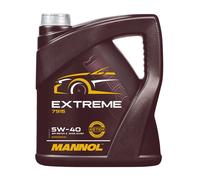 Mannol extreme SAE 5W40 Aceite VW 50200 ,50500 ,MB 229.5 ,BMW LL-01,4 Litros,