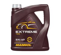 MANNOL | Aceite de Motor Sintético Premium | EXTREME 5W-40 | MN7915-5 | 5L | API SN/CH-4 | ACEA A3/B4 | Compatible con Motores Gasolina y Diésel