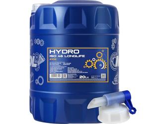 Mannol Hydro ISO 46 - Líquido de aceite hidráulico (20 L, MN2102-20, incluye grifo de salida)