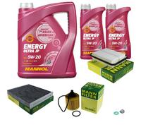 MANNOL Inspección Set 7 L MANN Energy Ultra JP 5W-20 para Toyota Verso 1.8 1.6