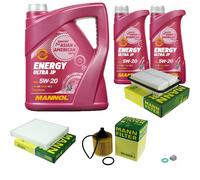 MANNOL Inspección Set 7 L MANN Energy Ultra JP 5W-20 para Toyota Verso 1.8 1.6