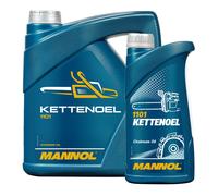 Mannol Aceite Cadena Gartengeräteöl para Sierra Mecánica Noel Motosierra 4 Litro