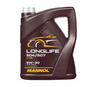 MANNOL Longlife 504/507 Aceite de motor 5W-30 Aceite para motor 5L MN7715-5
