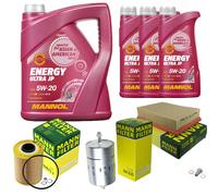 MANNOL MANN Inspección Set 8 L Aceite 5W-20 para BMW E36 320i 325i