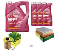 MANNOL MANN Inspección Set 8 L Aceite 5W-20 para BMW E36 320i 325i