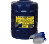 Mannol Maxpower 4x4 75W-140 API GL 5 LS Gear Oil + grifo de salida 20 L