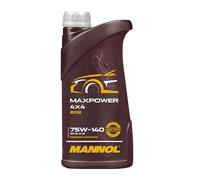 MANNOL | MAXPOWER 4X4 75W-140 | MN8102-1 | 1L | Aceite Sintético para Engranajes y Diferenciales | API GL-5 LS | Lubricación Extrema y Rendimiento Óptimo