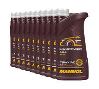 MANNOL Maxpower 75W-140 GL-5 LS Aceite de Transmisión, 10x1 Litro