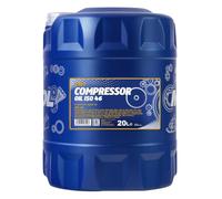 MANNOL MN2901-20 Aceite de compresor 20L | Cumple con la norma DIN 51506 VBL VCL VDL e ISO DP 6521, también para sistemas hidráulicos, hasta 220 °C
