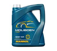 MANNOL Aceite de motor 10W-40 MOLIBDEN aceite parcialmente sintético API SN API CH-4 5L Compatible con TOYOTA AYGO WNB1, KGB1, SKODA Fabia II Combi 545, SUZUKI SWIFT III MZ, EZ