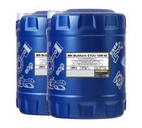 Mannol Aceite para Tractor Multifarm STOU 10W-40 HC sintético ACEA E3 Allison C4 2x10 L