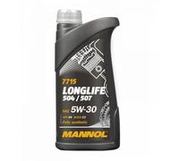 MANNOL NUEVO 07/2023 ACEITE DE MOTOR 5W30 LONGLIFE 504/507 O.E.M. PARA VW, 1 LIT