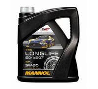 MANNOL NUEVO 07/2023 ACEITE DE MOTOR 5W30 LONGLIFE 504/507 O.E.M. PARA VW, 4 LIT