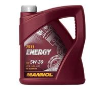 MANNOL NUEVO 07/2023 ACEITE DE MOTOR PARA AUTOMÓVILES 5W30 ENERGY 5 LITROS (7511