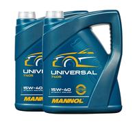 Mannol Aceite de motor SAE 15W-40 Universal API SN/CH-4 5 litros