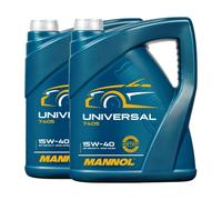 MANNOL SAE 15W-40 Aceite De Motor Universal, API SN CH4, 2x5 Litros