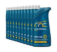 Mannol SAE 15W-40 Universal Aceite de Motor, Api Sn CH4, 10x1 Litros