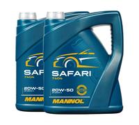 MANNOL Safari Aceite Motor 20W-50 API SN/CH-4, Mineral, 2x5 L