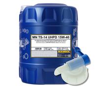 MANNOL TS-14 UHPD 15W-40 Aceite Motor Semisintético ACEA E11 20 L Con Grifo