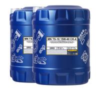 Mannol TS-18 SAE 15W-40 CK-4 Lkw-Motorenöl Api CK4, Acea E11 Acea E8, 2x10 Litro