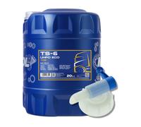 10W 40 Aceite de Motor 20 Litro Mannol TS-6 Uhpd Eco Diesel Camión Bus + Grifo