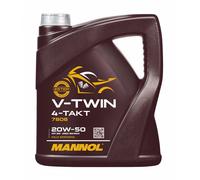 MANNOL V-TWIN 20W-50 Aceite Motor 4 L, JASO MA/MA2, Semisintético