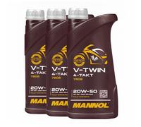 Mannol V-Twin SAE 20W-50 para Harley Davidson Aceite Motos, Jaso Ma / MA2, 4x1