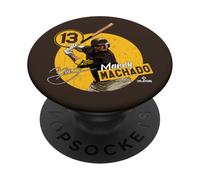 Manny Machado | Jugadores de béisbol de la MLB de San Diego | MLBMAC4056 PopSockets PopGrip Adhesivo