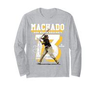 Manny Machado | Jugadores de béisbol de la MLB de San Diego | MLBMMA206M Manga Larga