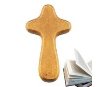 mano - 6x3,4x1.2 cm Mini confort de madera, bolsillo liso, palmera colgada | Madera maciza sosteniendo para la oración Iglesia meditación fe sanación espiritual dones, Se référer à la description