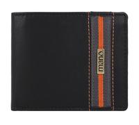 mano Billetera de cuero Don Leonardo RFID 11,5 cm negro