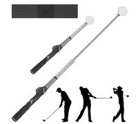Mano de Agarre del Golf & Palos de Alineación para Golf, Escalable Entrenador de Grip Golf, Barra de Velocidad Palos de Golf, Golf Accesorios Ejercicios en Interiores y Exteriores Hombres y Mujeres