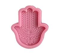Mano de Buda de Fátima Mano Redonda Silicona Colgante Forma Epoxi Fundición para Fabricación de Joyas Artesanía