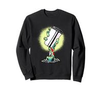 Mano de café zombi que se levanta del humor matutino muerto grave Sudadera