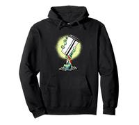Mano de café zombi que se levanta del humor matutino muerto grave Sudadera con Capucha